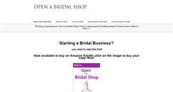 Desktop Screenshot of openabridalshop.co.uk